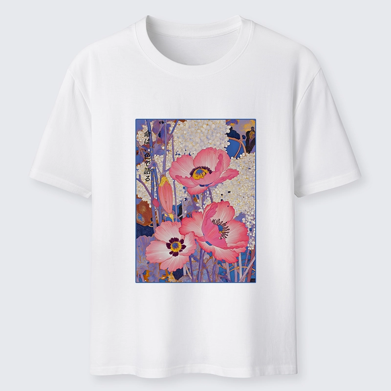 Tokyo-Tiger Vintage Japanese Poppy Art Classic T-Shirt