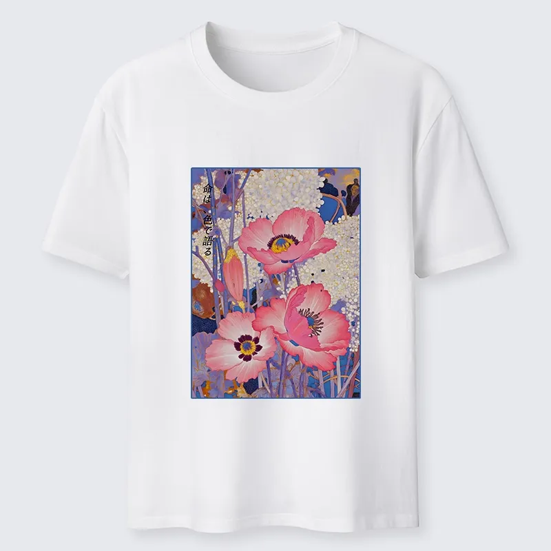 Tokyo-Tiger Vintage Japanese Poppy Art Classic T-Shirt