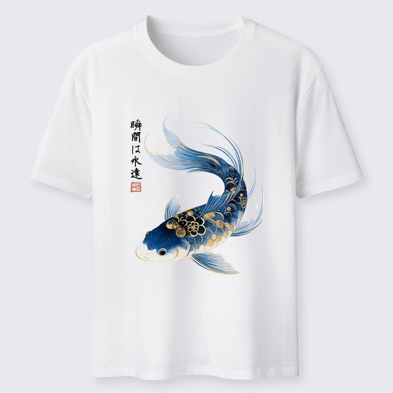Tokyo-Tiger Elegant Koi Fish Watercolor Art Classic T-Shirt