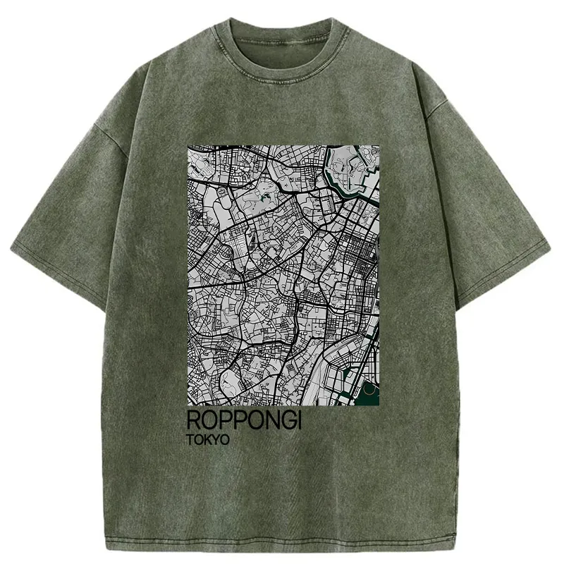 Tokyo-Tiger Roppongi Tokyo Washed T-Shirt