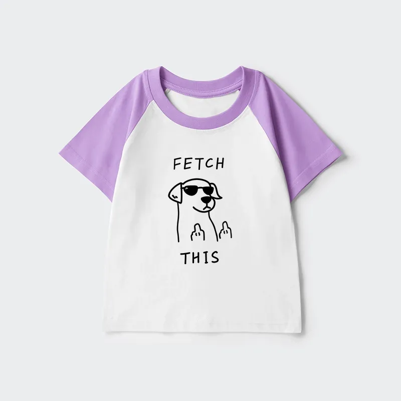 Tokyo-Tiger Rebellious Dog Kids Raglan T-shirt