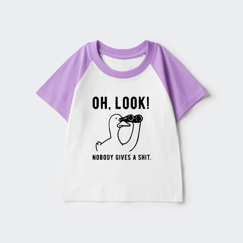 Tokyo-Tiger No One Cares About The Duck Kids Raglan T-shirt