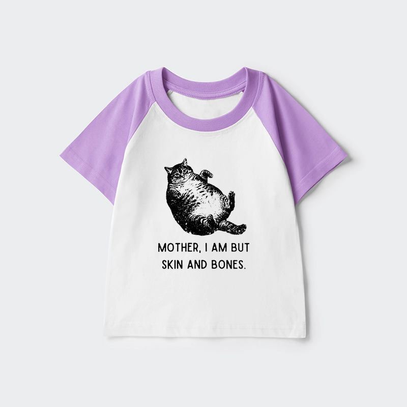 Tokyo-Tiger Overweight Cat And Its Doting Owner Kids Raglan T-shirt