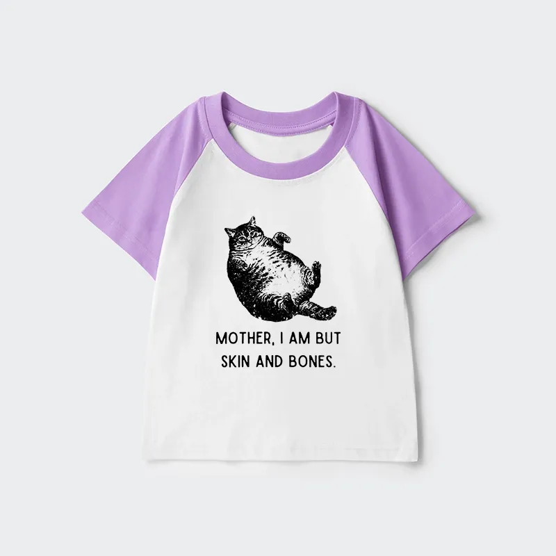 Tokyo-Tiger Overweight Cat And Its Doting Owner Kids Raglan T-shirt Sale