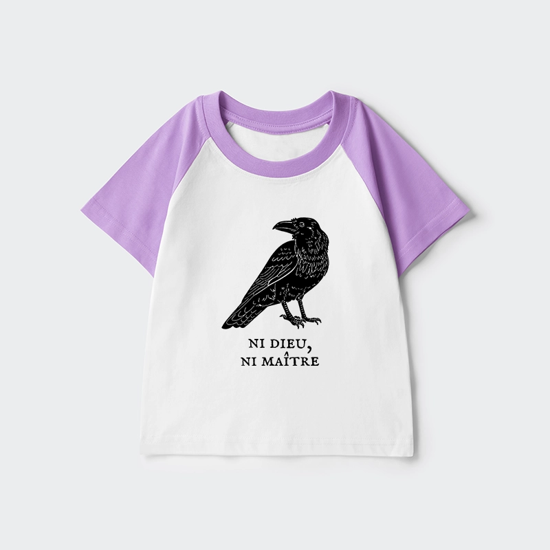 Tokyo-Tiger Crow Have A Strong Sense Of Self Kids Raglan T-shirt
