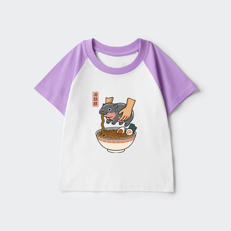 Tokyo-Tiger Noodles Got Me Kids Raglan T-shirt