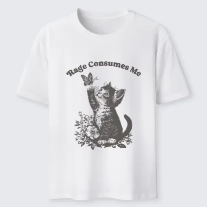 Tokyo-Tiger Rage Consumes Me Kitten Meme Classic T-Shirt