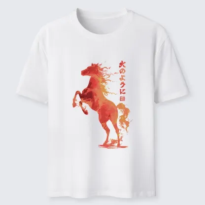 Tokyo-Tiger Fire Horse Japanese Art Classic T-Shirt