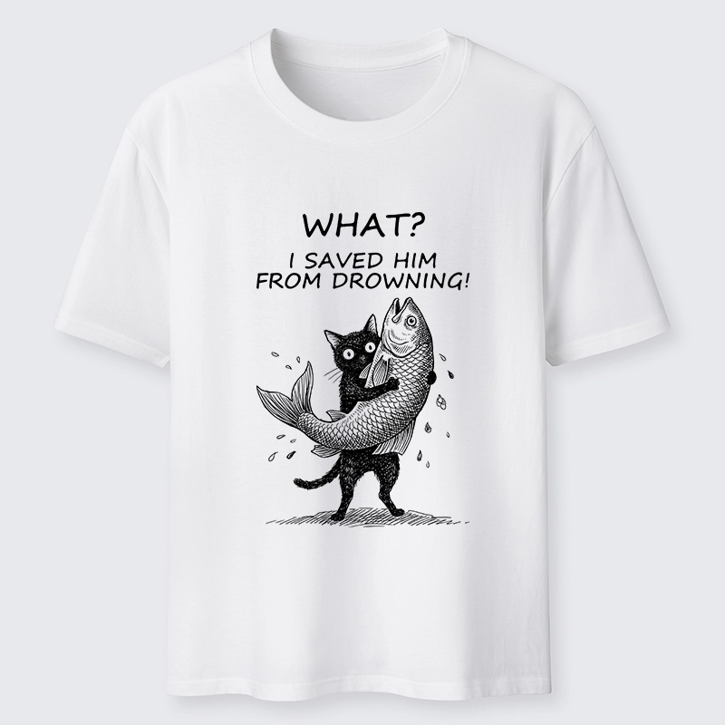 Tokyo-Tiger Cat Claims Fish Saving Meme Classic T-Shirt