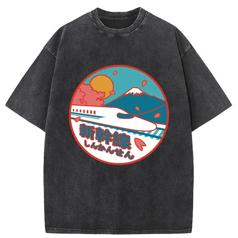 Tokyo-Tiger Japan Shinkansen Washed T-Shirt