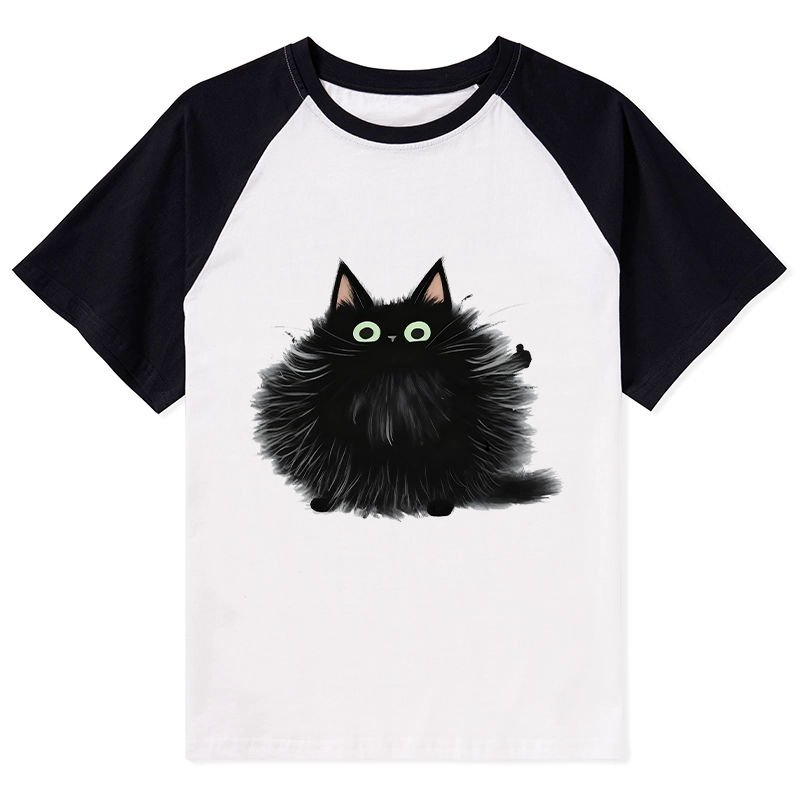 Tokyo-Tiger Cat's Approval Raglan T-shirt