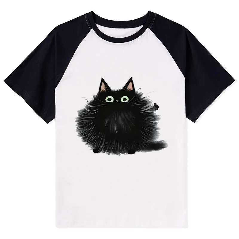 Tokyo-Tiger Cat's Approval Raglan T-shirt