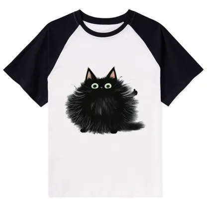 Tokyo-Tiger Cat's Approval Raglan T-shirt