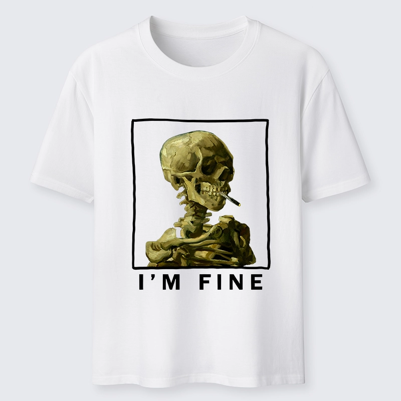 Tokyo-Tiger Skeleton Says Im Fine Classic T-Shirt