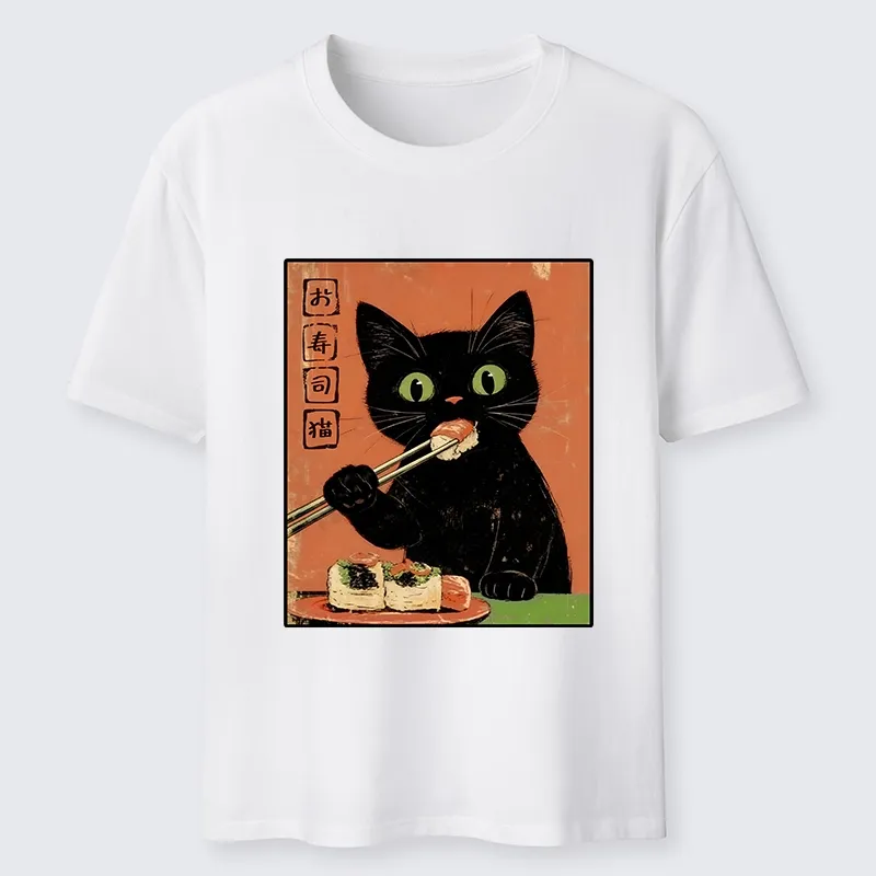 Tokyo-Tiger Japanese Style Sushi Cat Art Classic T-Shirt Sale