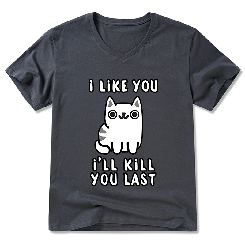 Tokyo-Tiger Cats And Humans Have A Love-hate Relationship V-Neck Classic T-Shirt