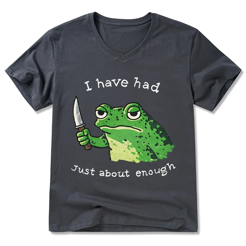 Tokyo-Tiger Impatient Frog V-Neck Classic T-Shirt