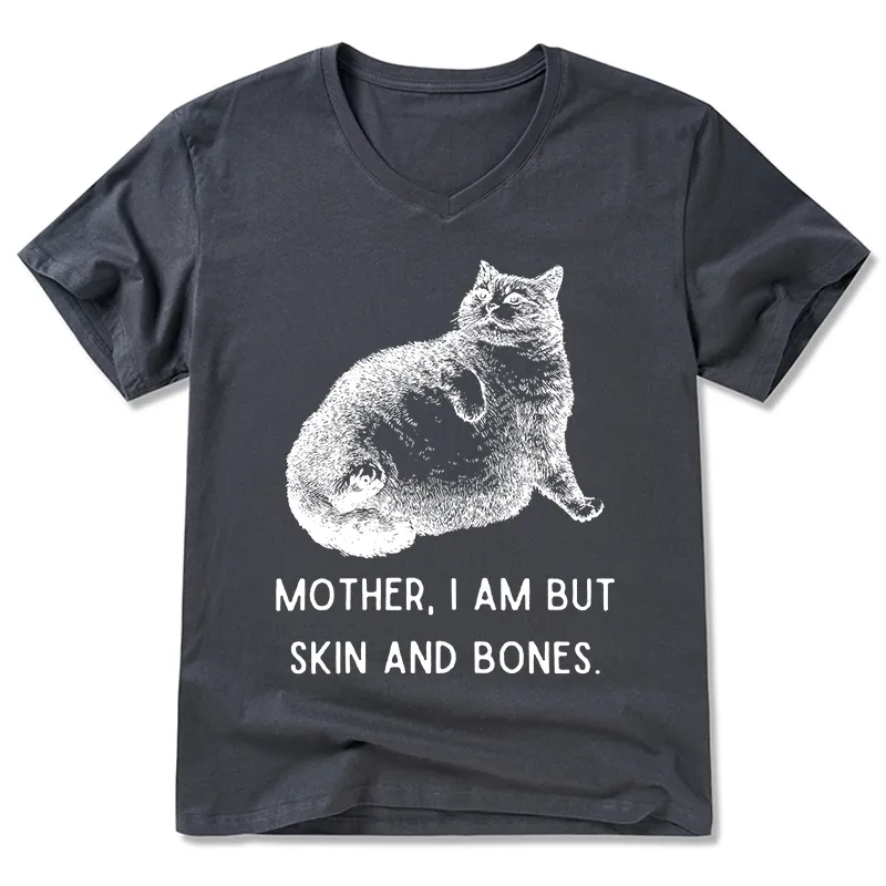 Tokyo-Tiger Skin & Bones Cat V-Neck Classic T-Shirt