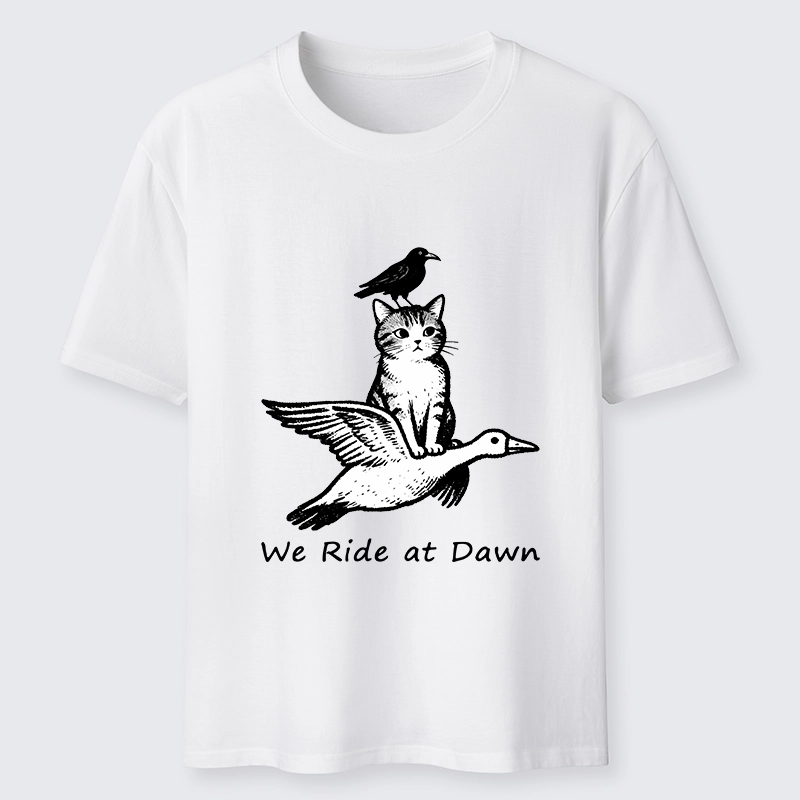 Tokyo-Tiger Funny We Ride At Dawn Classic T-Shirt