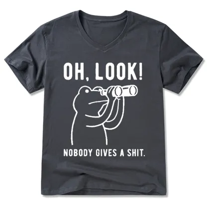 Tokyo-Tiger Frog of Indifference V-Neck Classic T-Shirt