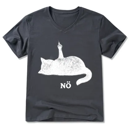 Tokyo-Tiger Cat Refused V-Neck Classic T-Shirt