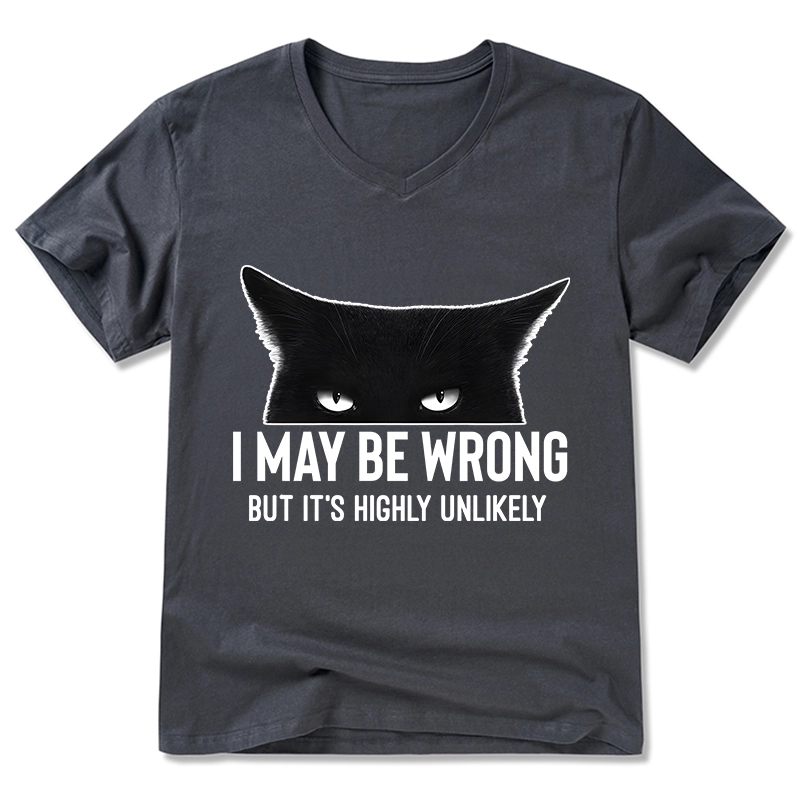 Tokyo-Tiger Cat Can Do No Wrong V-Neck Classic T-Shirt