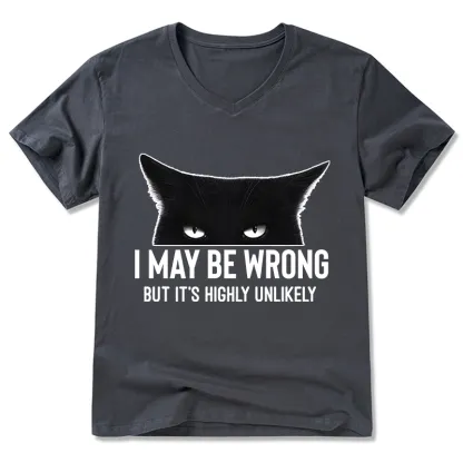 Tokyo-Tiger Cat Can Do No Wrong V-Neck Classic T-Shirt