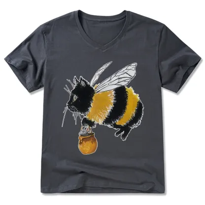 Tokyo-Tiger Catbee Funny V-Neck Classic T-Shirt