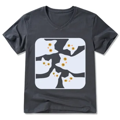 Tokyo-Tiger Cats Are Watching You V-Neck Classic T-Shirt