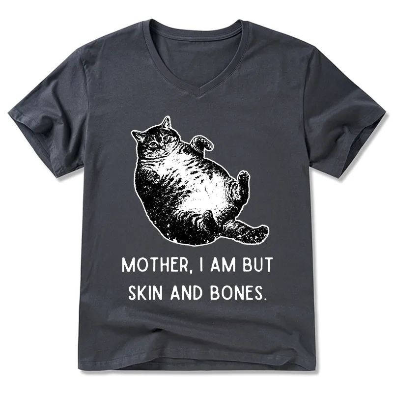 Tokyo-Tiger Overweight Cat And Its Doting Owner V-Neck Classic T-Shirt