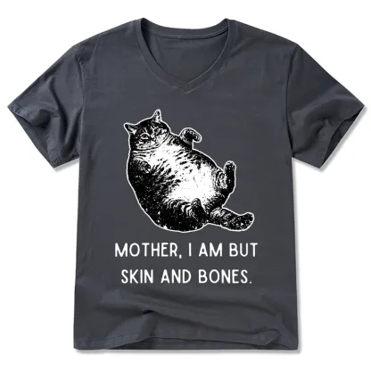 Tokyo-Tiger Overweight Cat And Its Doting Owner V-Neck Classic T-Shirt