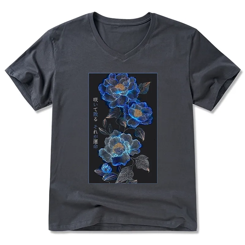Tokyo-Tiger The Sea Of Flowers In The Darkness V-Neck Classic T-Shirt