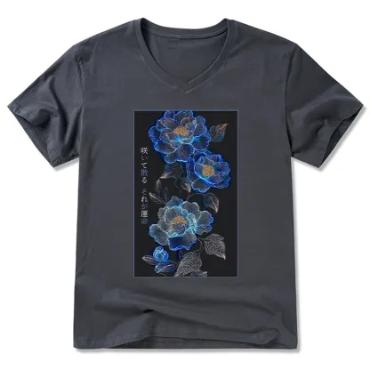 Tokyo-Tiger The Sea Of Flowers In The Darkness V-Neck Classic T-Shirt