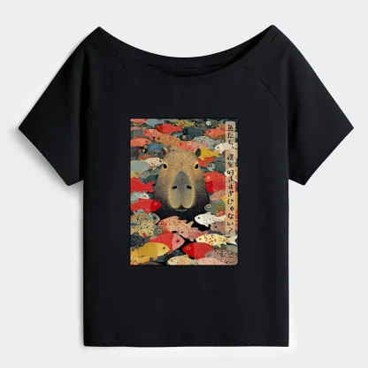 Tokyo-Tiger Am I Too Lovable? Off Shoulder T-Shirt