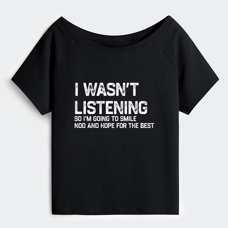 Tokyo-Tiger Indifferent To Everything Off Shoulder T-Shirt