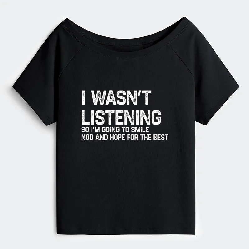 Tokyo-Tiger Indifferent To Everything Off Shoulder T-Shirt Sale