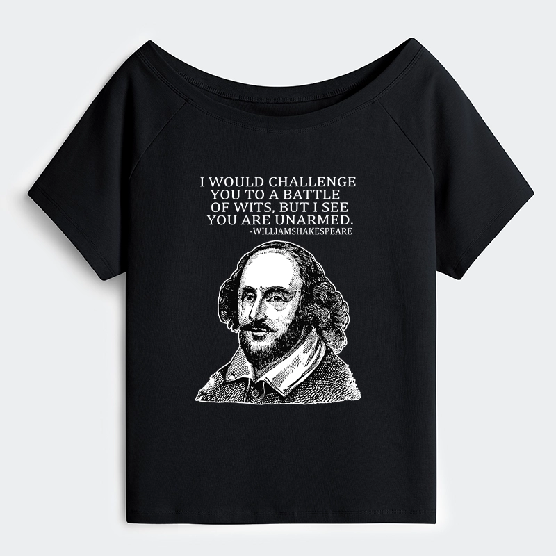 Tokyo-Tiger Your Intelligence Is Inferior To Mine Off Shoulder T-Shirt