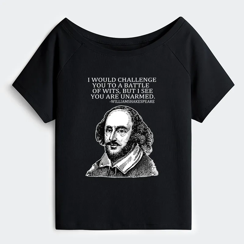 Tokyo-Tiger Your Intelligence Is Inferior To Mine Off Shoulder T-Shirt