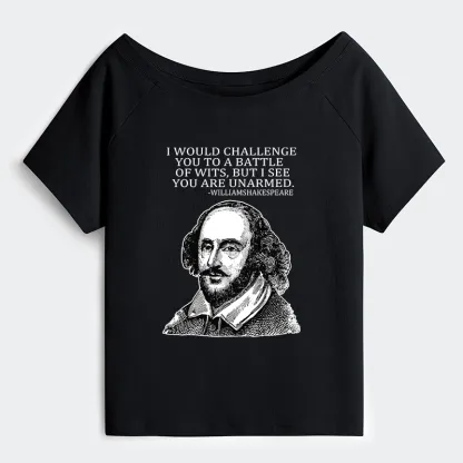 Tokyo-Tiger Your Intelligence Is Inferior To Mine Off Shoulder T-Shirt