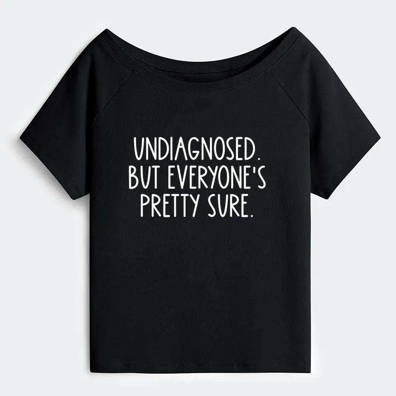 Tokyo-Tiger Self-diagnosed Illness Funny Off Shoulder T-Shirt