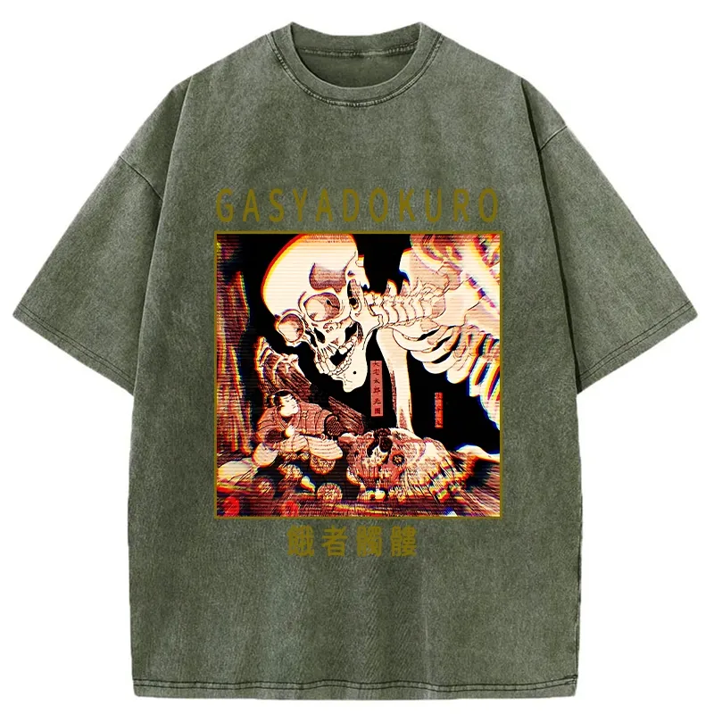 Tokyo-Tiger Hungry Skeleton Washed T-Shirt