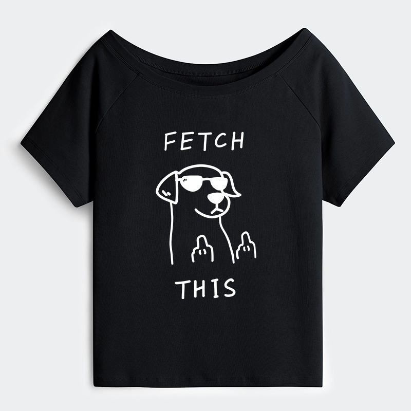 Tokyo-Tiger Rebellious Dog Off Shoulder T-Shirt