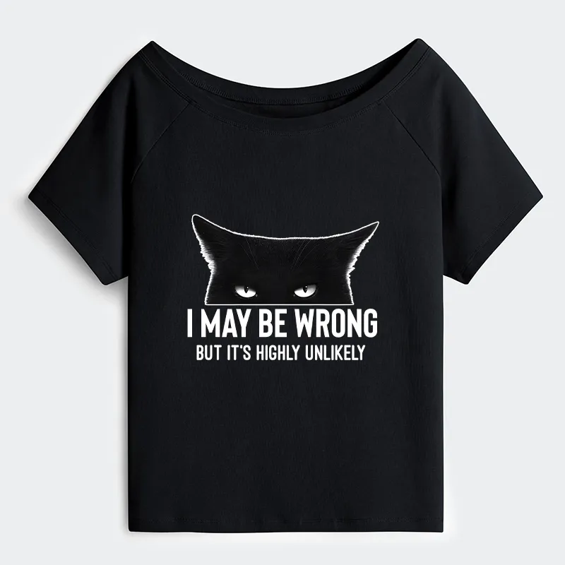 Tokyo-Tiger Cat Can Do No Wrong Off Shoulder T-Shirt