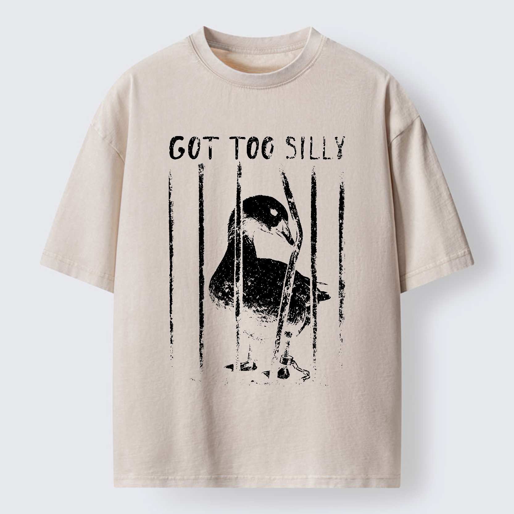 Tokyo-Tiger Got Too Silly Goose Washed T-Shirt