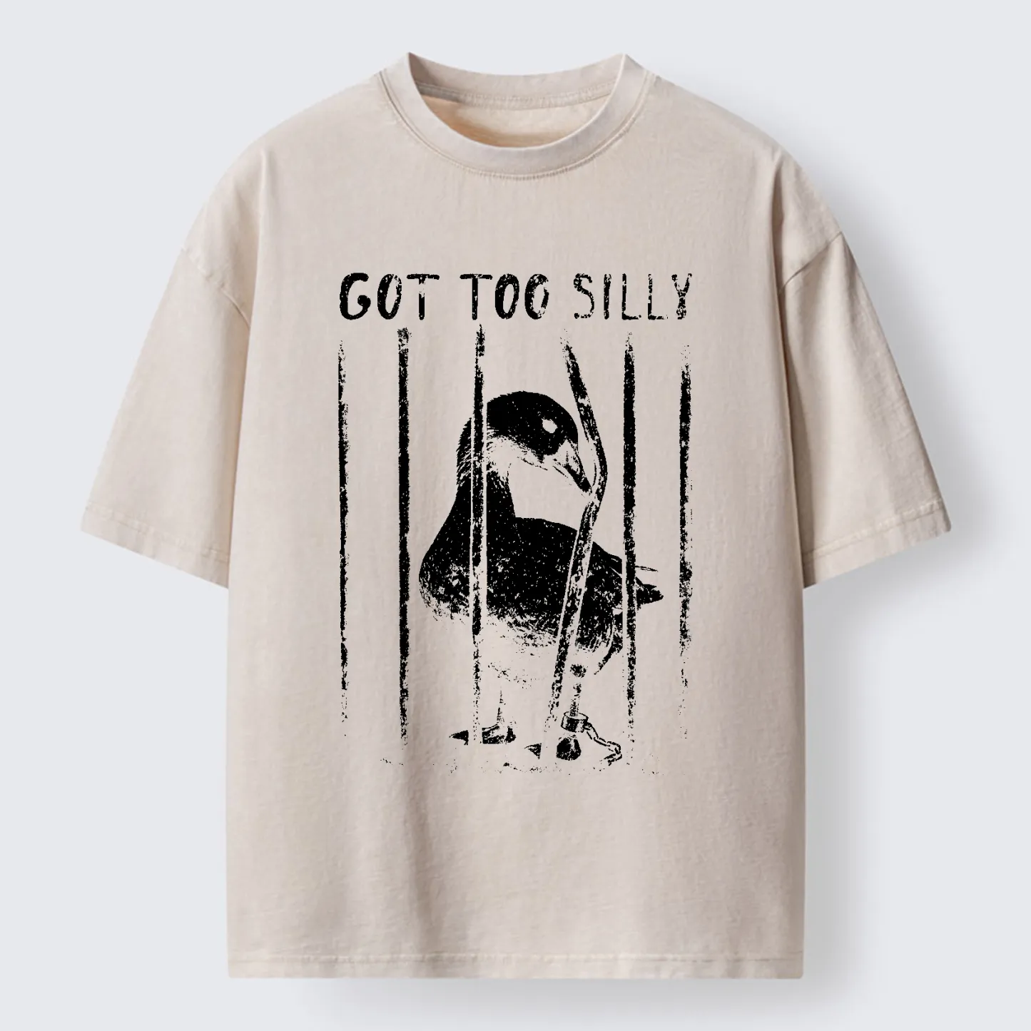 Tokyo-Tiger Got Too Silly Goose Washed T-Shirt