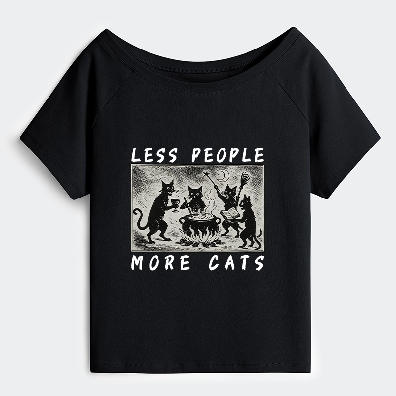 Tokyo-Tiger Cat Sacrifice Ceremony Off Shoulder T-Shirt