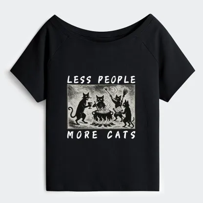 Tokyo-Tiger Cat Sacrifice Ceremony Off Shoulder T-Shirt