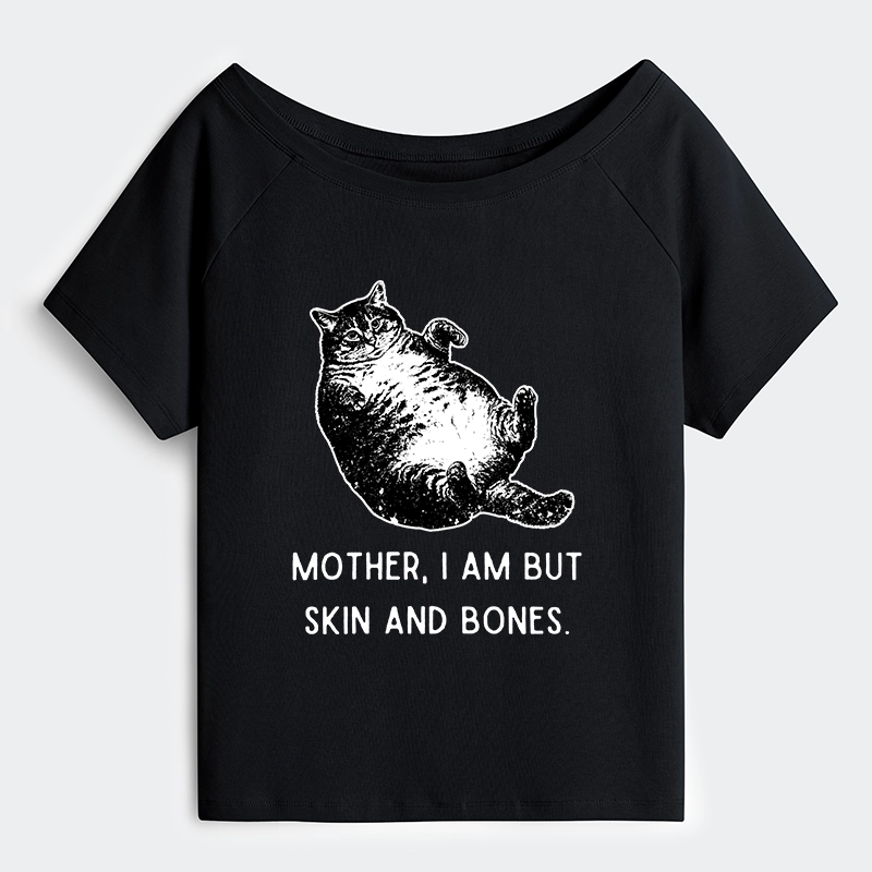 Tokyo-Tiger Overweight Cat And Its Doting Owner Off Shoulder T-Shirt