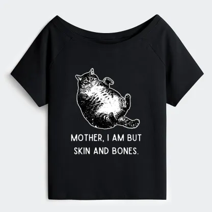 Tokyo-Tiger Overweight Cat And Its Doting Owner Off Shoulder T-Shirt