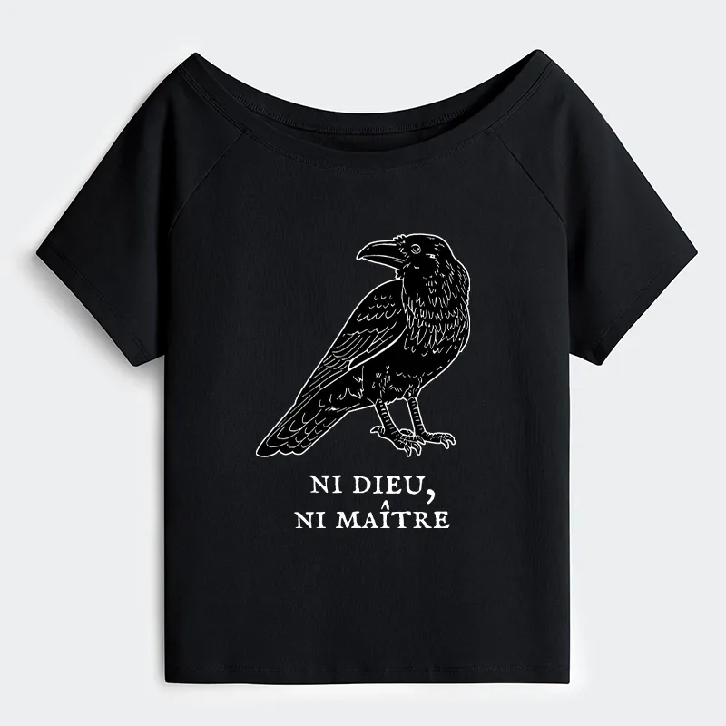 Tokyo-Tiger Crow Have A Strong Sense Of Self Off Shoulder T-Shirt